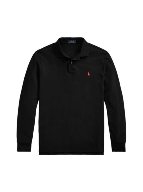 Polo da uomo manica lunga colore nero POLO RALPH LAUREN | 710681126037